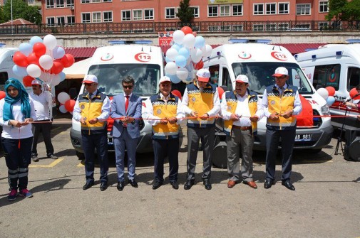 Sağlık Bakanlığı tarafından ilimize gönderilen ambulansların dağıtım törenine katıldık
