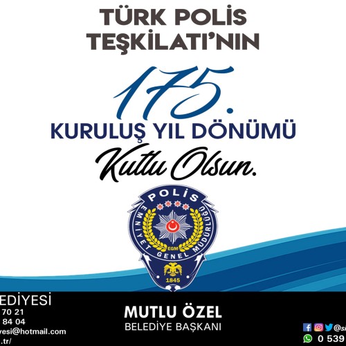 POLİS TEŞKİLATI'NIN 175. KURULUŞ YIL DÖNÜMÜ