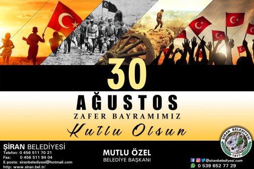 30 AĞUSTOS ZAFER BAYRAMI KUTLU OLSUN